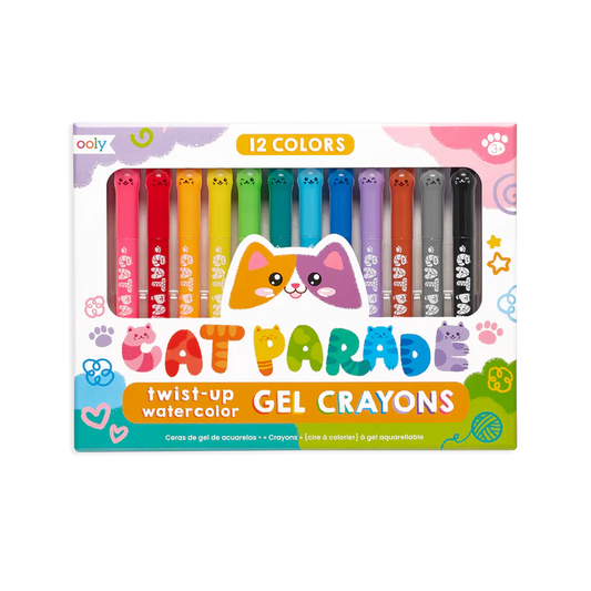 Cat Parade Watercolor Gel Crayons - Set of 12