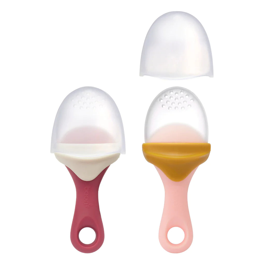 Pulp Silicone Feeder - 2 Pack - Pink/White