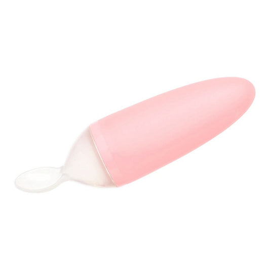 Squirt Silicone Baby Food Dispensing Spoon - Light Pink