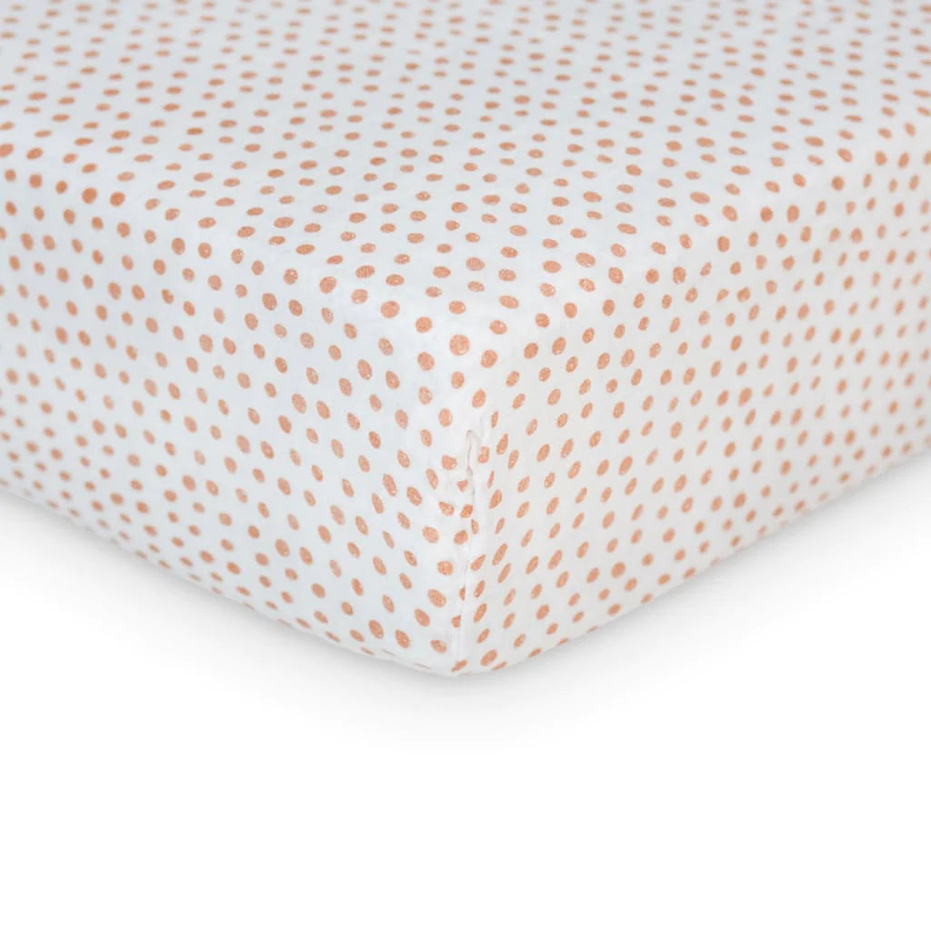 Muslin Crib Sheet - Dots