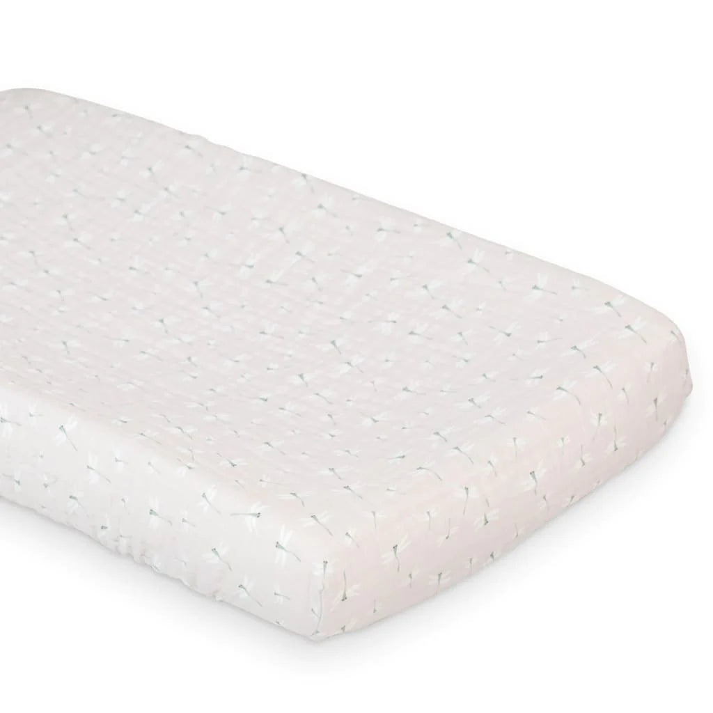 Muslin Change Pad Cover - Dragonfly
