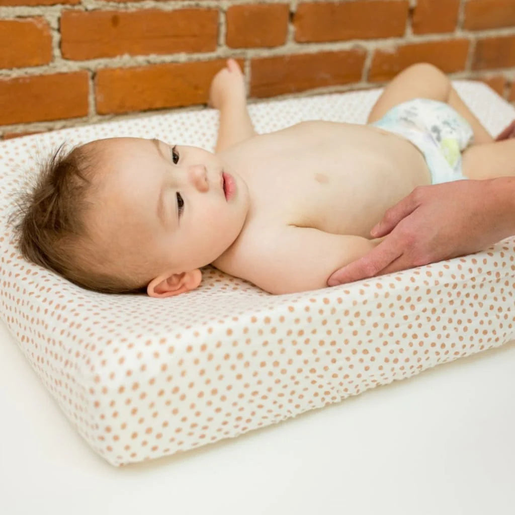 Muslin Change Pad Cover - Dots