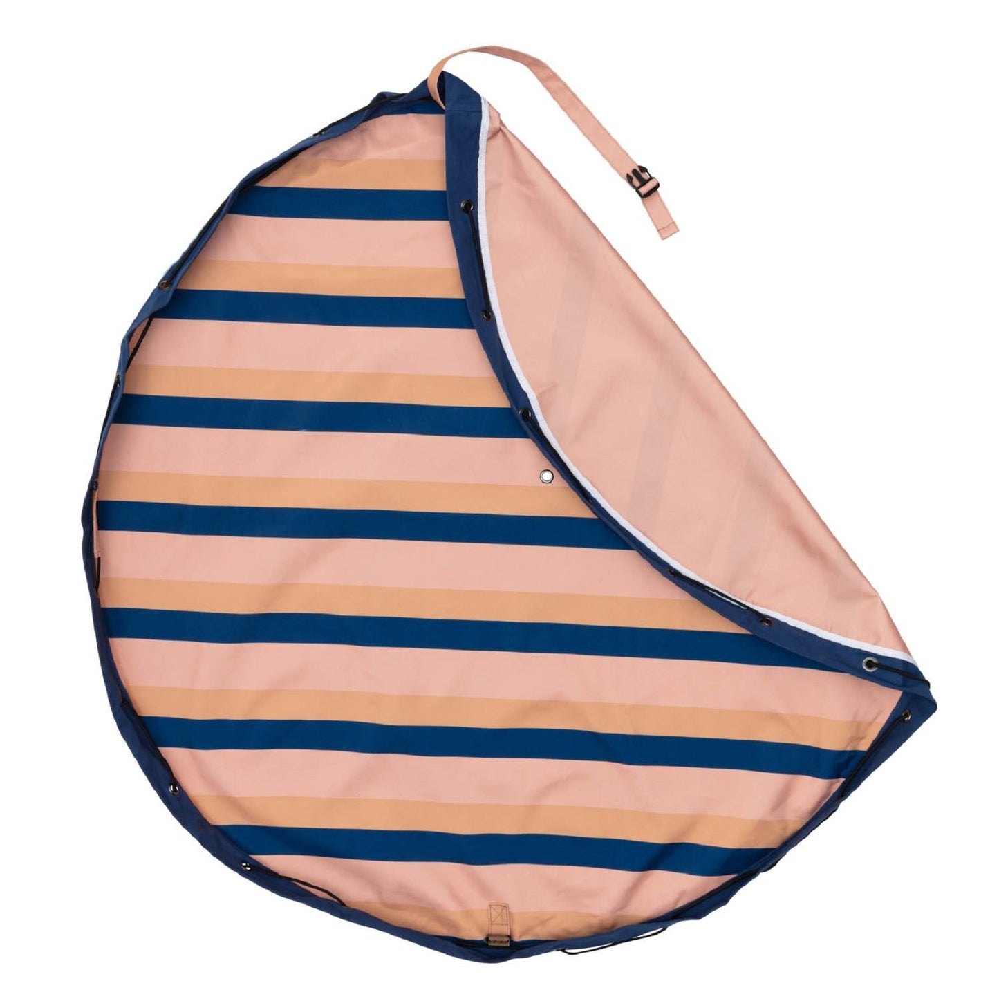 Outdoor Playmat & Storage Bag - Stripes Moka