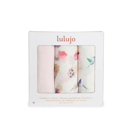 3-Pack Bamboo Muslin Swaddle Blankets - Pretty Pink